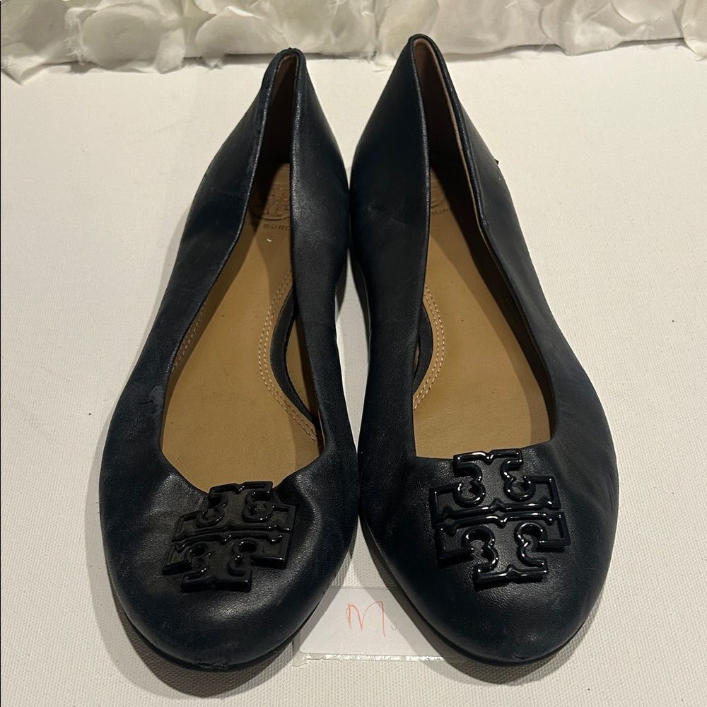 Tory Burch Black Leather Loafers